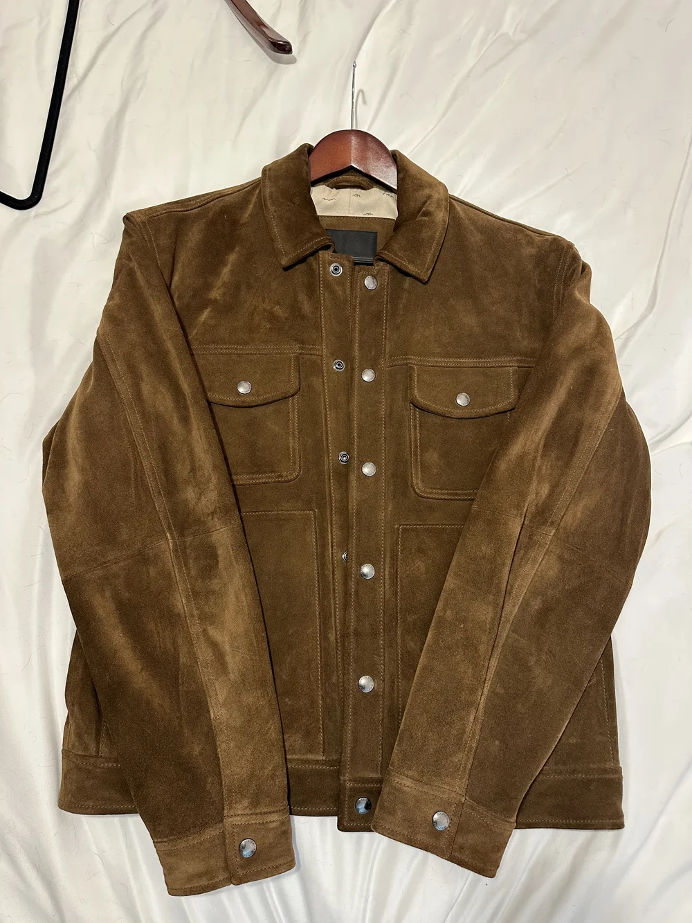 Banana Republic Heritage Suede Brown Trucker Jacket